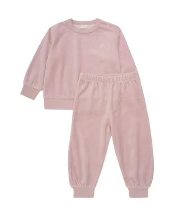 Luksuriøst Velour Jogging Sæt i Skyggegrå fra Fixoni