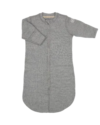 Voksi Uldsovepose Fleece - Melan Grey til Nyfødte
