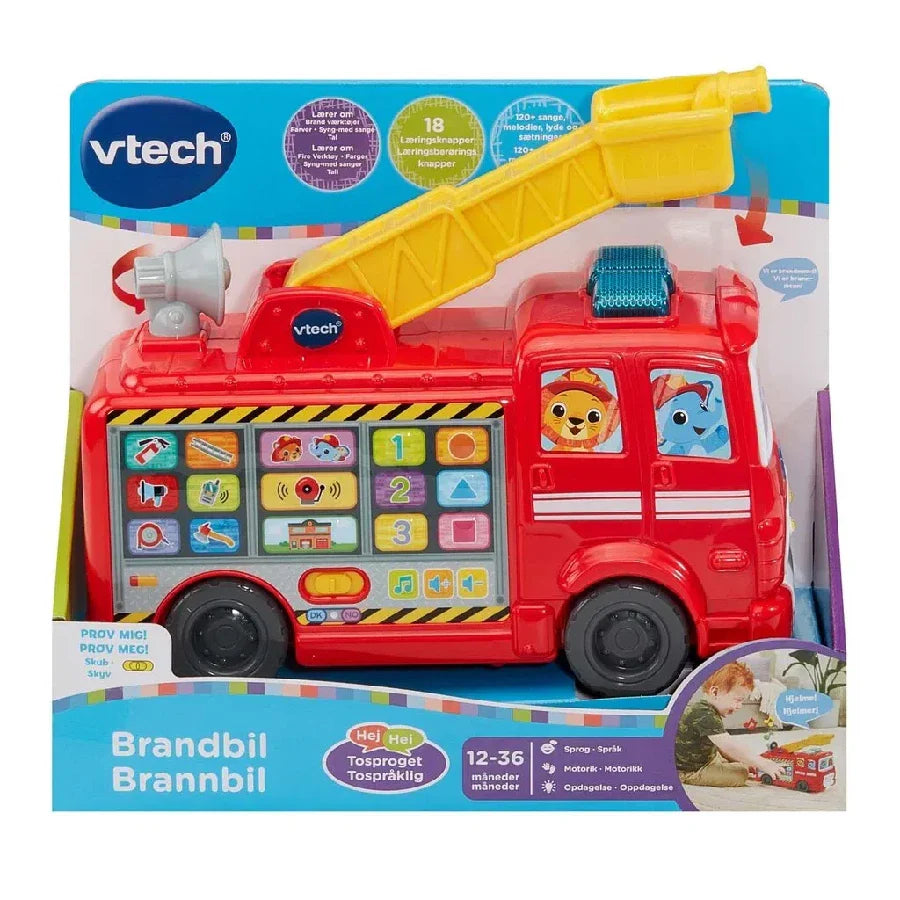 Interaktiv Vtech Rescue Buddies Brandbil – Leg og Læring