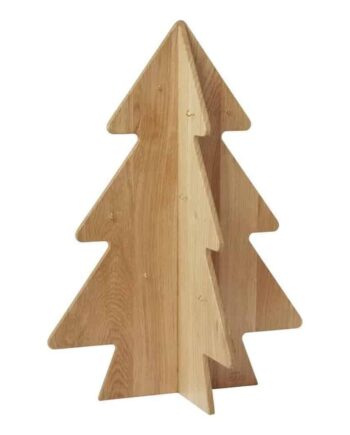 We Are Bitte Juletræ i Eg med Messingkroge - Midt November Levering