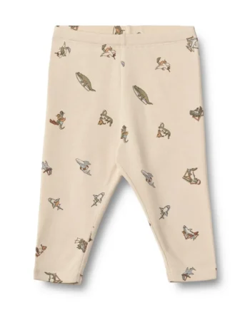 Økologiske Jersey Bukser til Baby - Wheat Leggings