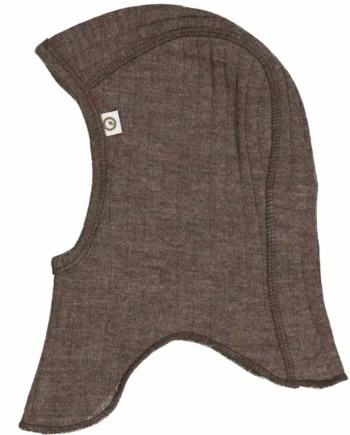 Woolly Elefanthue i Merinould - Walnut Melange - Udsalg!