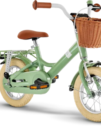 Youke Classic 12 Alu Legecykel med Kurv - Retro Grøn