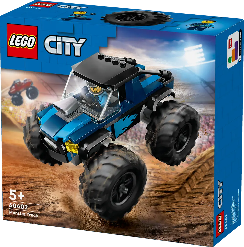Blå LEGO® City Monstertruck 60402 – Kør i Action!