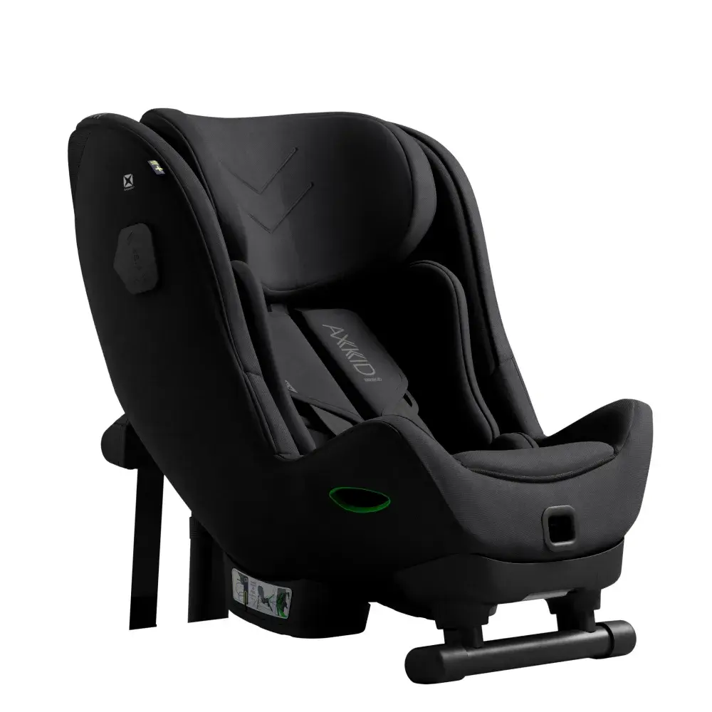 Minikid Max Coastal Storm Black - Sikker bagudvendt autostol