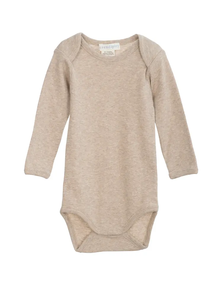 Økologisk Baby Bodystocking i Havre - Komfortabel og Praktisk