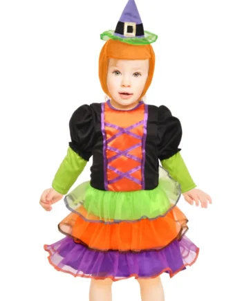 Sort Hekse Kostume til Baby – Perfekt til Halloween!