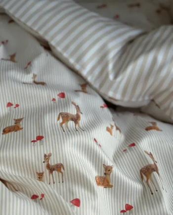 Bambi Beige Baby Sengetøj 70x100 cm - Kvalitet til Din Baby