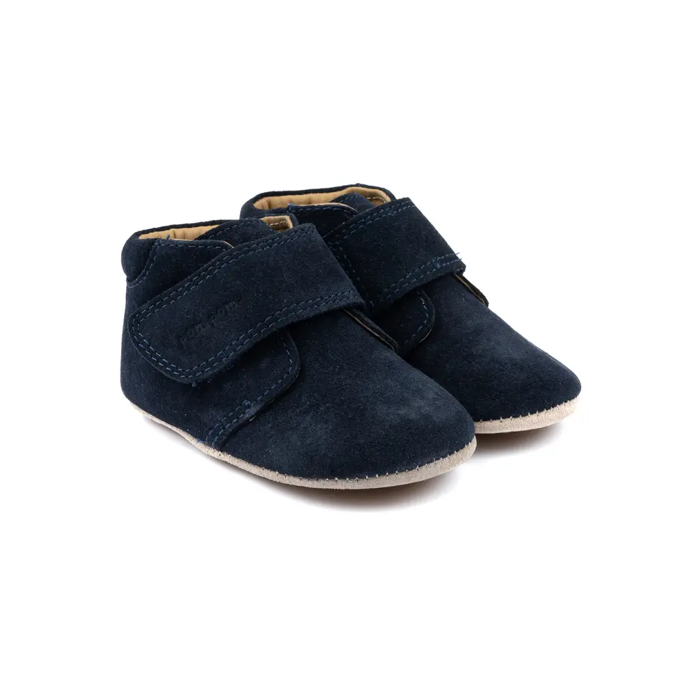 Begynder Velcro Season Navy Suede 20