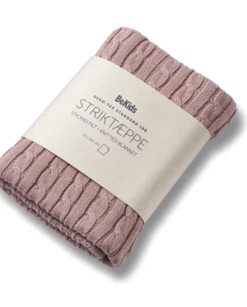 Striktæppe  Bomuld  Cameo Pink