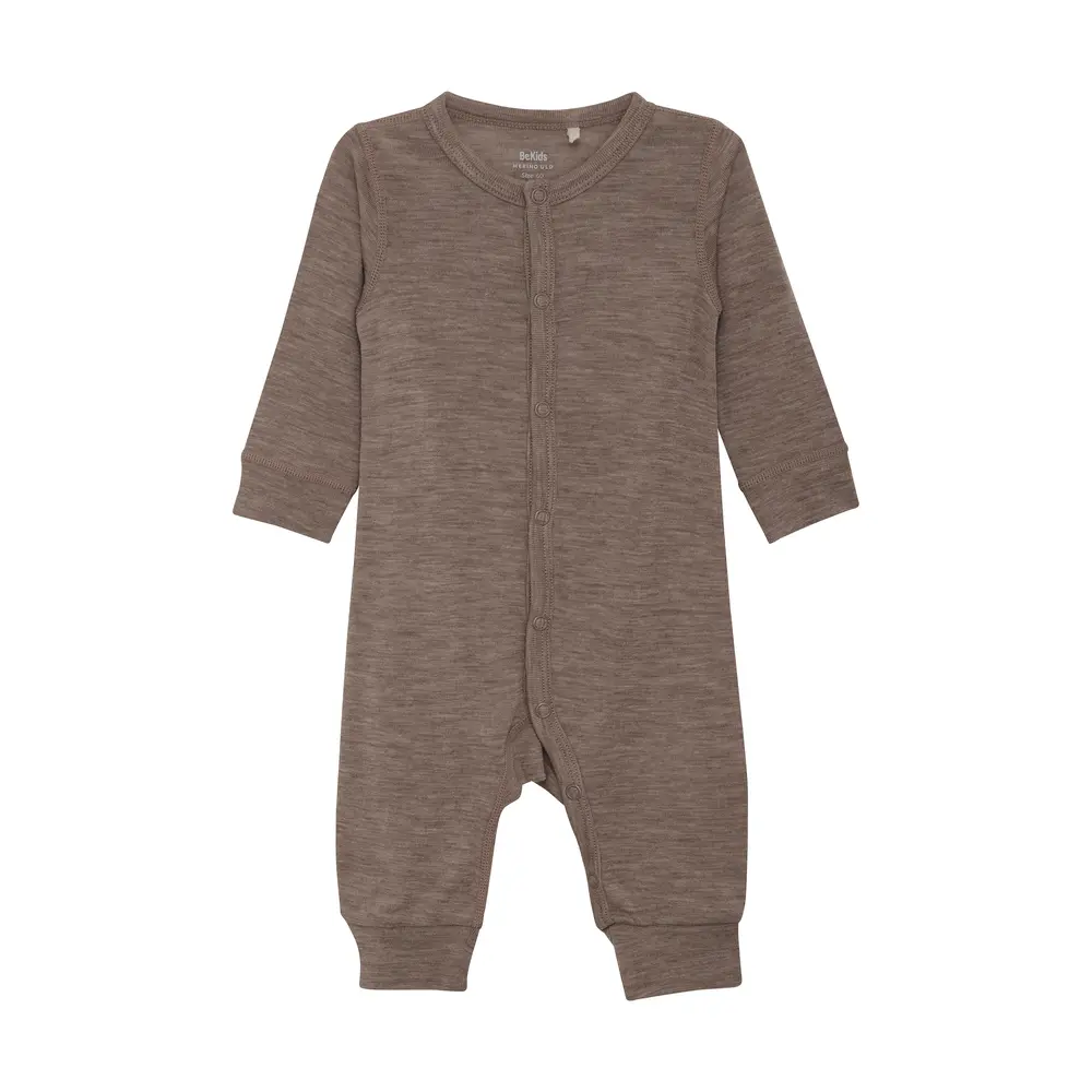Uld Jumpsuit - Leafless Tree Melange til Børn fra Bekids