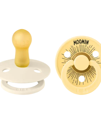 Bibs Moomin Sut Moomintroll 2pk Str   Ivory Pale Butter
