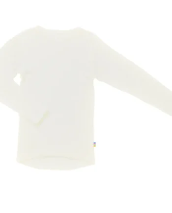 Lækker Off White Uldbluse med Lange Ærmer fra Joha