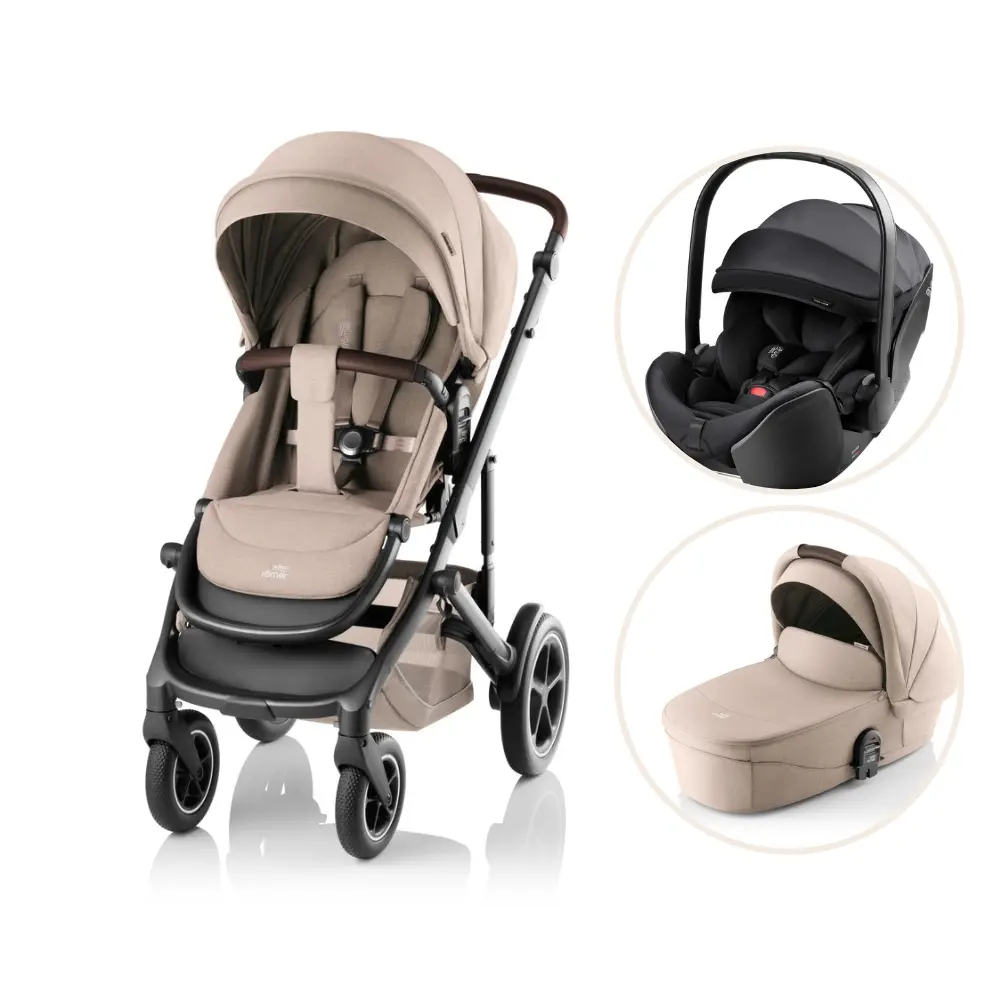 Britax Römer Smile 5z Style Kombivogn Inkl  Baby-safe Pro Style Autostol Teak