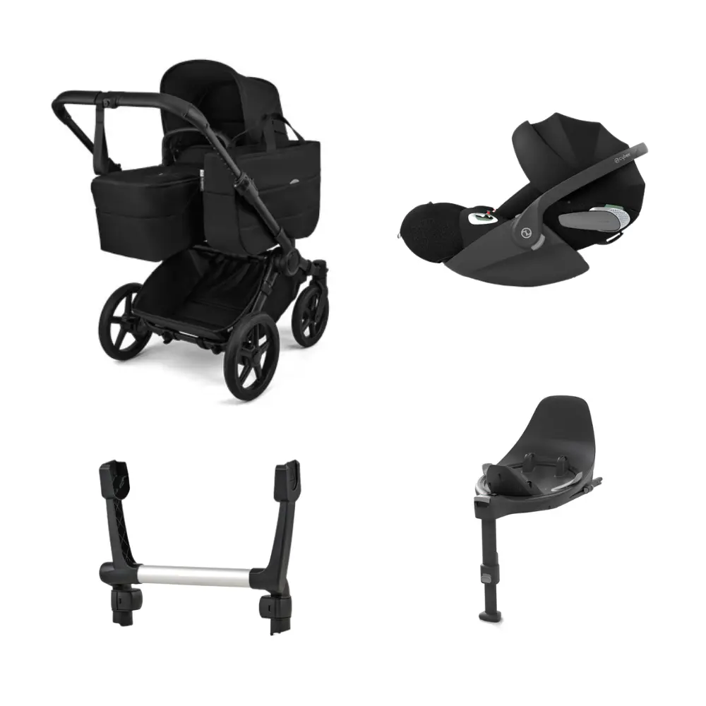 Bugaboo Fox Renew Complete Black Heritage Black Cybex Cloud Base Adapter