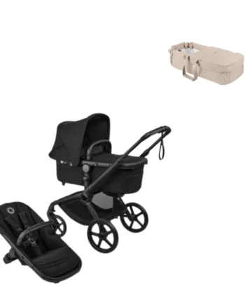 Bugaboo Fox   Renew Kombivogn Med Babynest Heritage Black Taupe