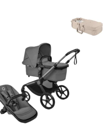 Bugaboo Fox   Renew Kombivogn Med Babynest Moon Grey Taupe