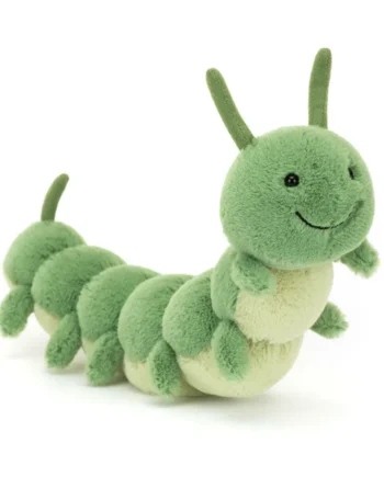 Sød Carey Larve 24 cm fra Jellycat – Hyggevenlig ven!