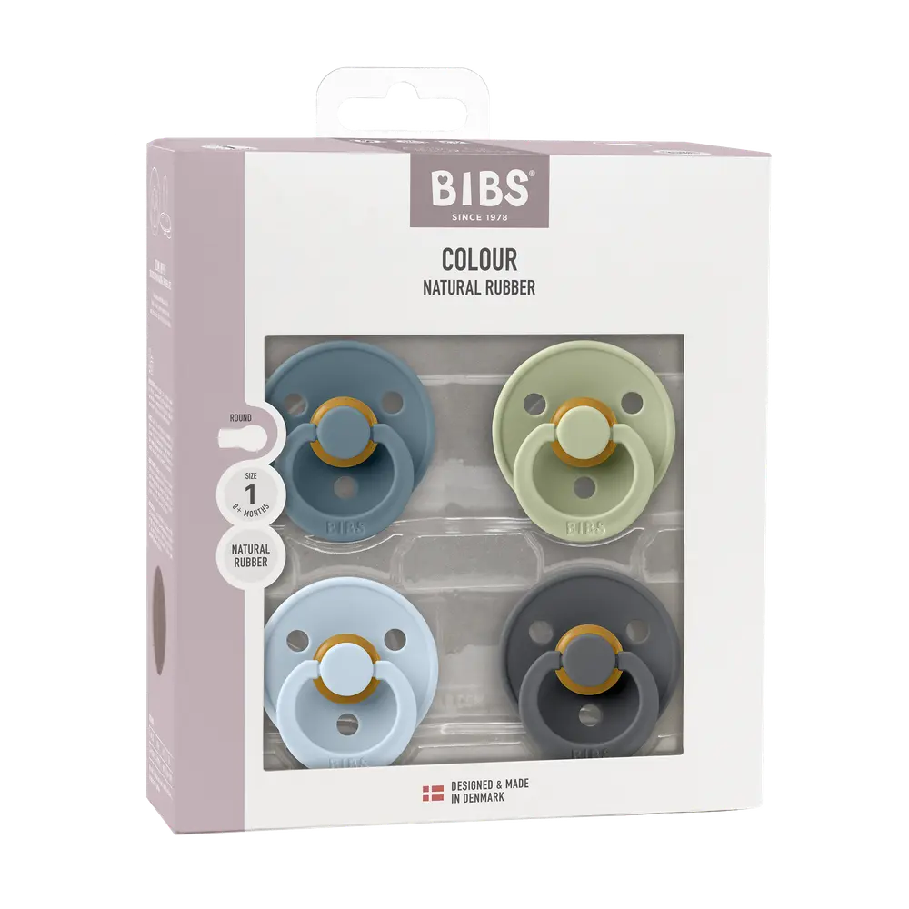 BIBS Colour Sut i Petrol, Sage, Baby Blue og Iron - Tilbud!