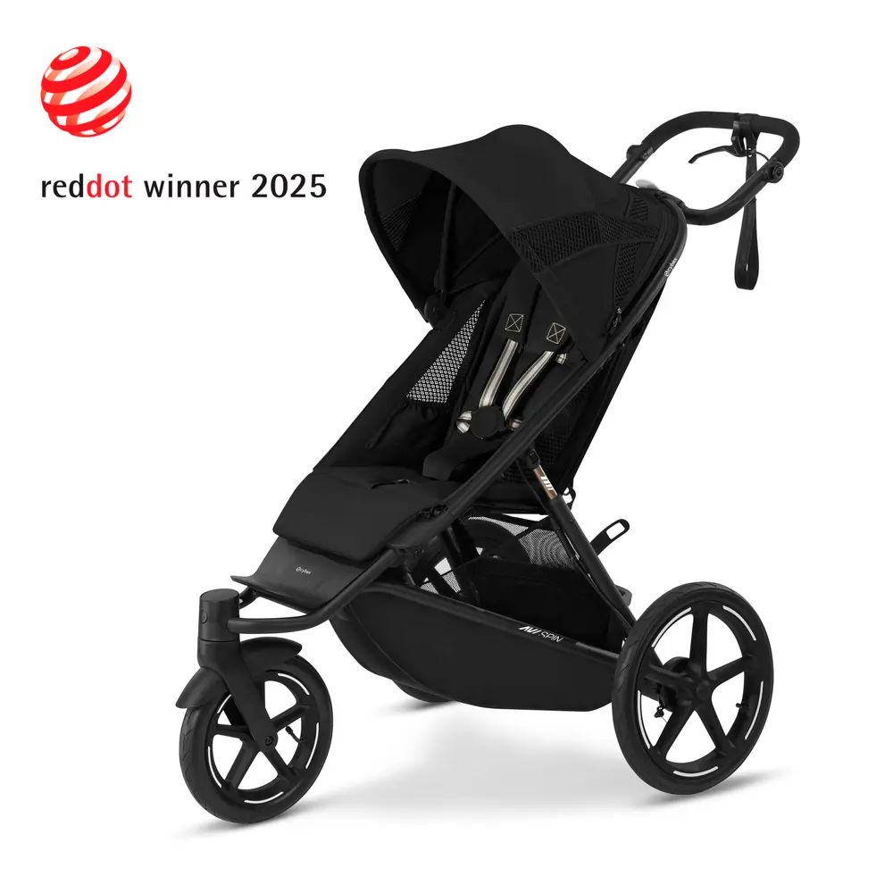 Avi Spin Moon Black – Terrængående Klapvogn fra Cybex