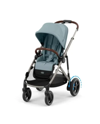 E-gazelle S Klapvogn - Stormy Blue & Light Blue Tilbud!