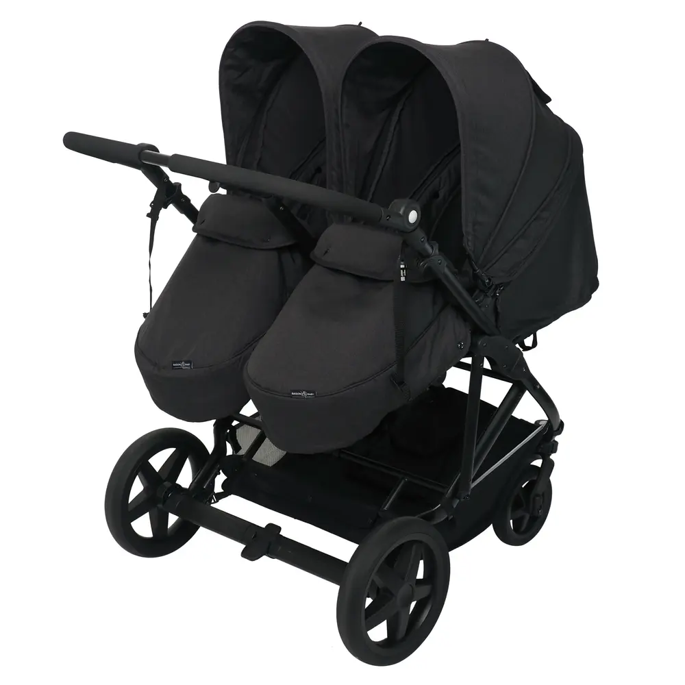 Duo Twin Klapvogn Antracit – Perfekt til Søskende!