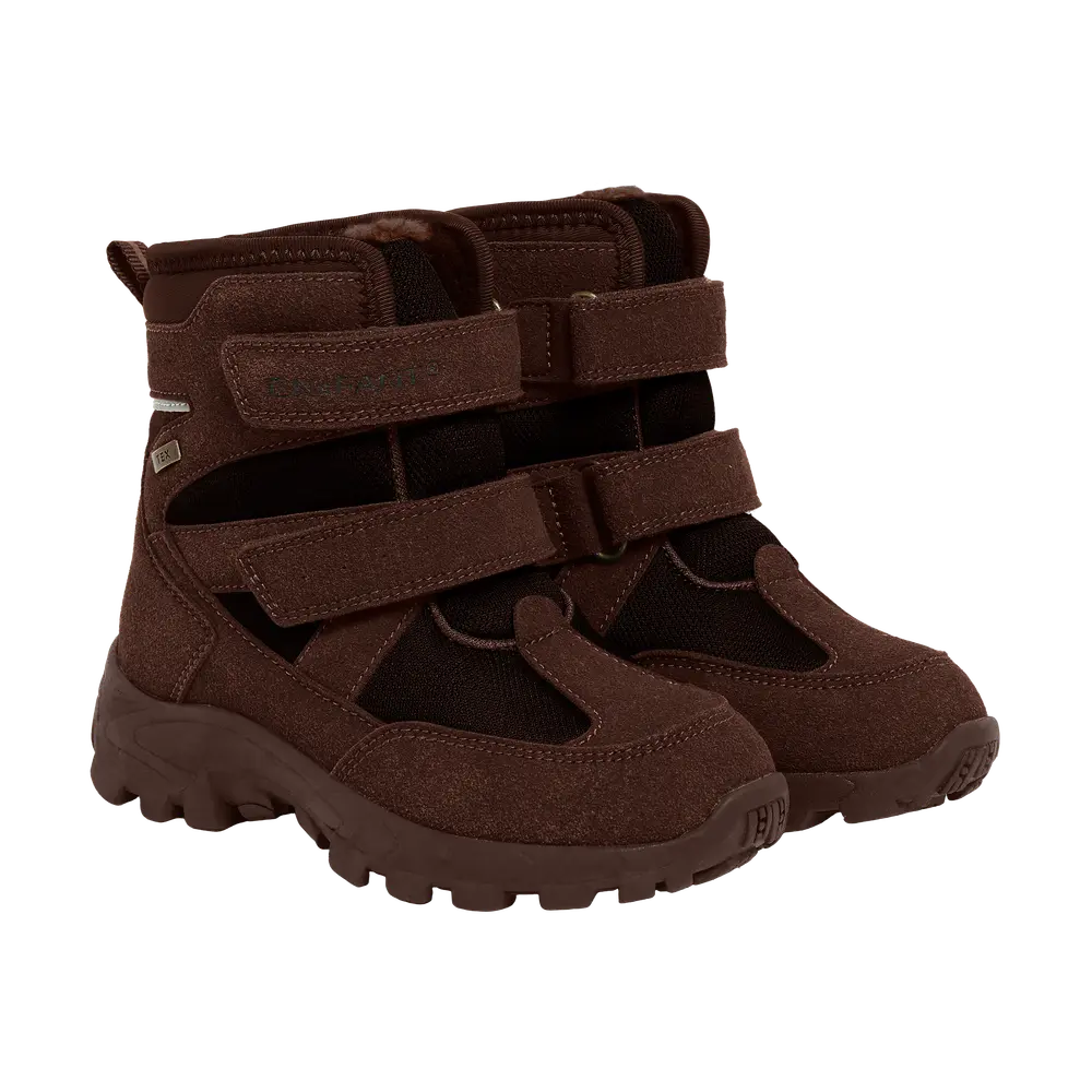 En Fant Vinterstøvler    Velcro Tex Chocolate Brown 32