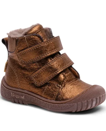 Evon Tex Bronze Metallic Vinterstøvler - Håndlavet Kvalitet