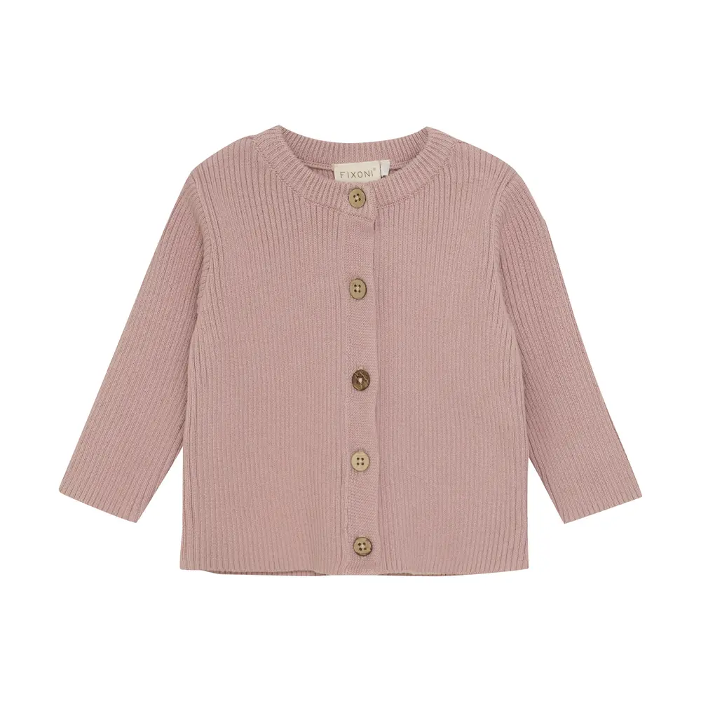 Klassisk cardigan i skyggegrå fra Fixoni