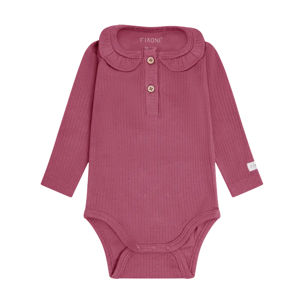 Fixoni Langærmet Rib Body Crushed Berry 56
