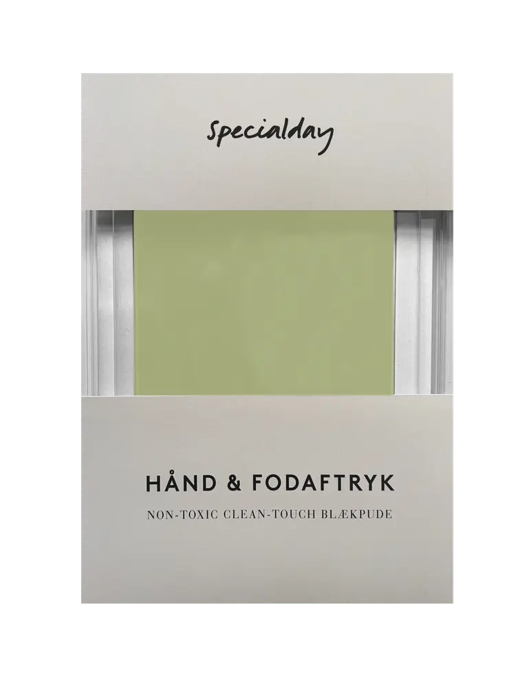 Grøn Hånd- og Fodaftryk til Baby - Non-Toxic Blækpude
