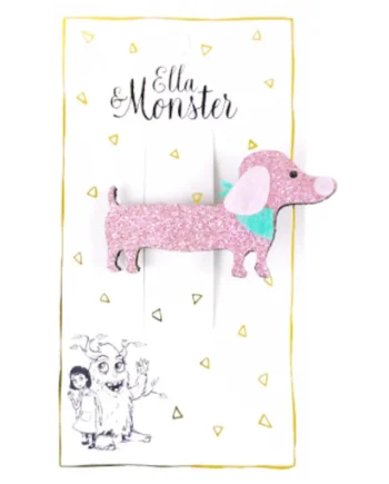 Glitrende Hårclips med Royal Dog – Perfekt til hundeelskere!
