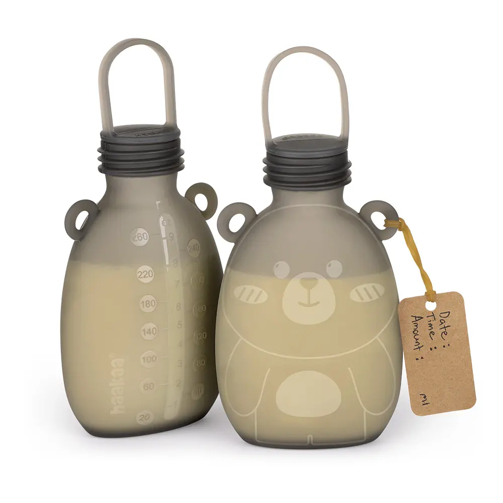 Happii Bear Silikoneposer til Mælk - 260ml Pakke