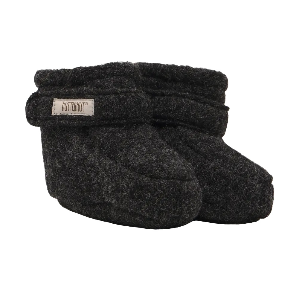 Huttelihut Footies Dark Grey Melange 62 68