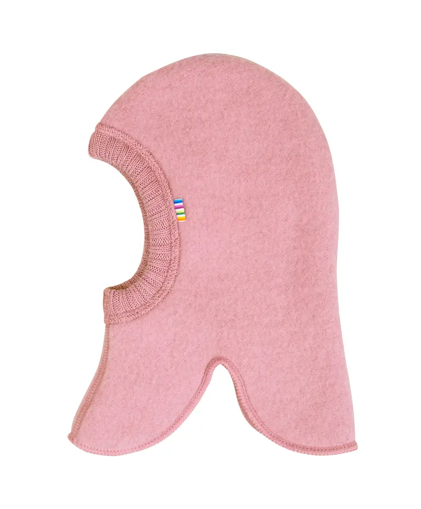 Balaclava i Old Rose – Blød Merino Uld til Børn