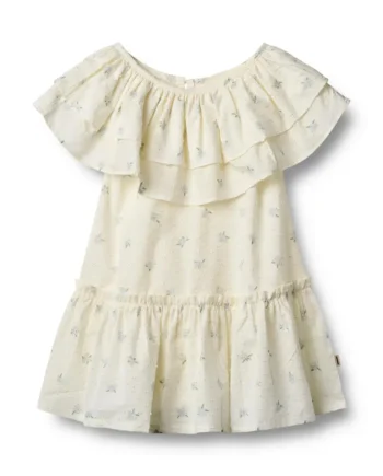Off-Shoulder Kjole med Flæse fra Wheat - Fantastisk Tilbud!