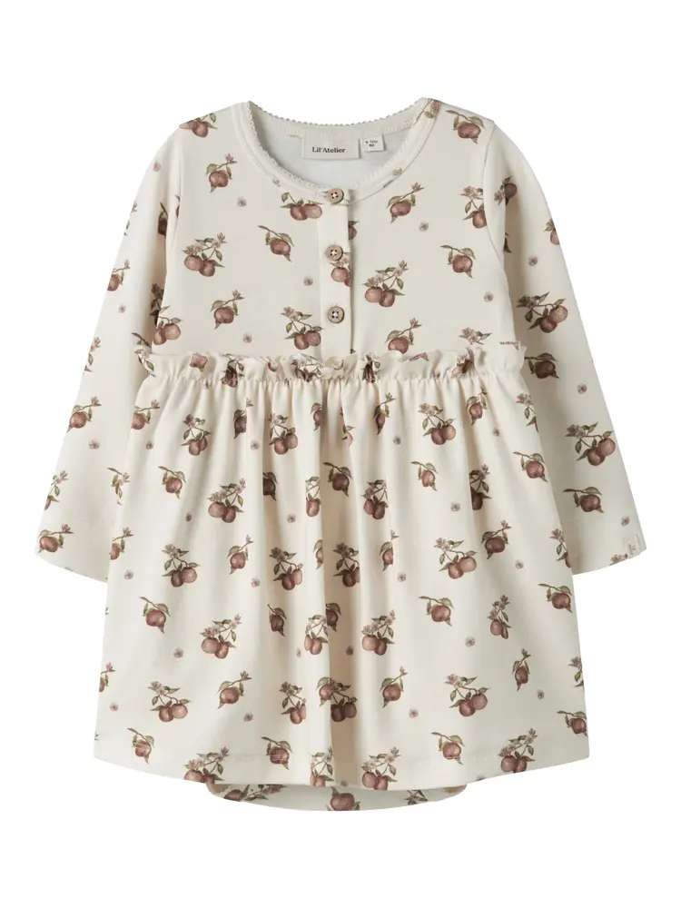 Lil  Atelier Gayo Kin Langærmet Body Kjole Turtledove 74