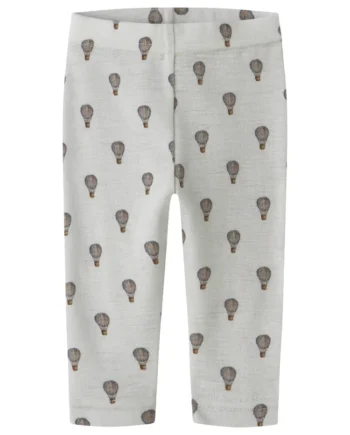 Lil  Atelier Noel Nor Uld Leggings Oyster Mushroom 86
