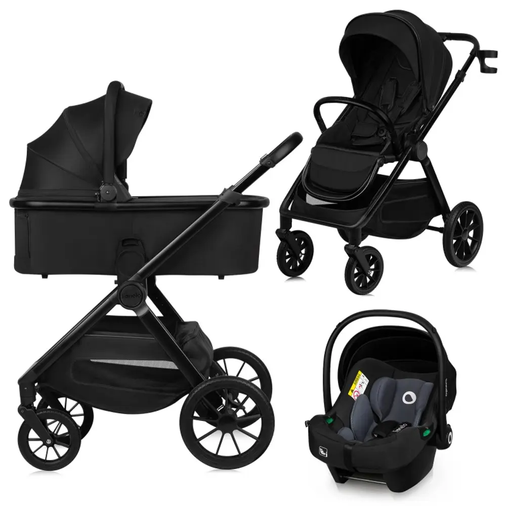 Layla 3i1 Vogn - Black Onyx til salg fra Lionelo!