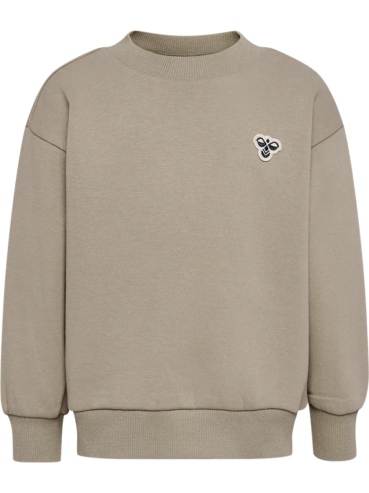 Loose Crewneck Trøje Vintage Khaki 92