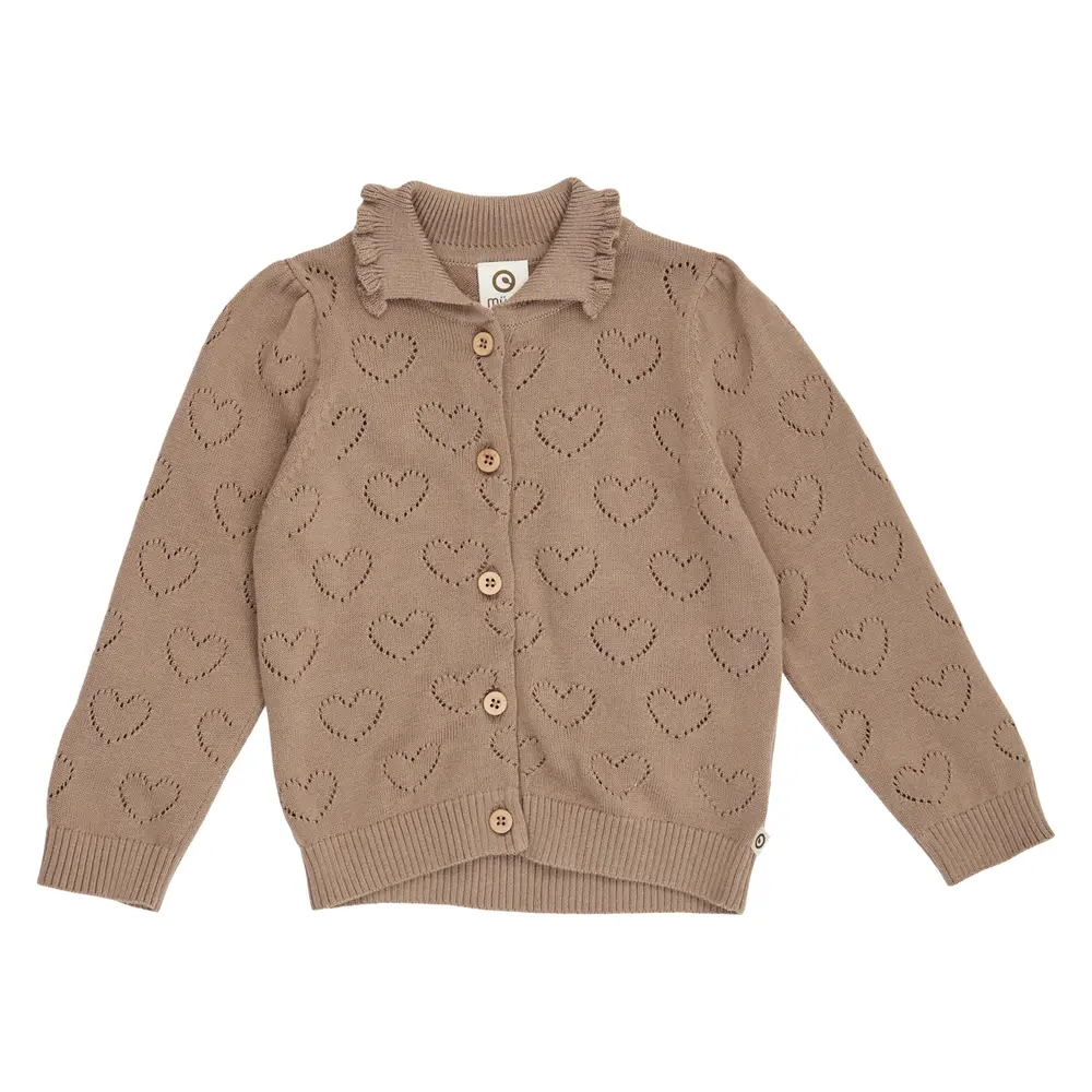 Müsli Strikket Cardigan Walnut 74
