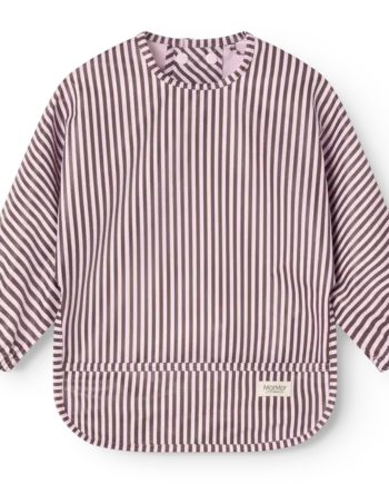 Marmar Copenhagen Apron Langærmet Spiseforklæde Pink Brown Stripes