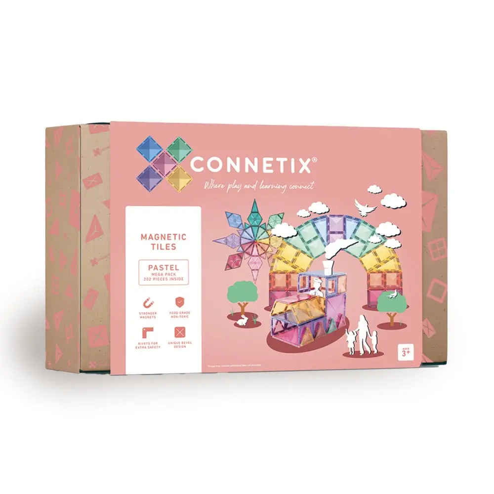 Mega Pack Magnetsæt 202 Dele - Pastel Tilbud!