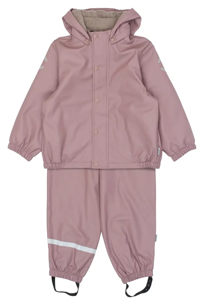 Mikk-line Regntøj Med Fleece Twilight Mauve 80