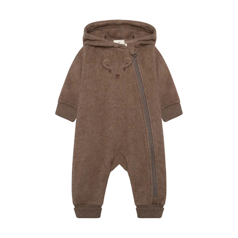 Minymo Køredragt    Fleece Chocolate Chip 62