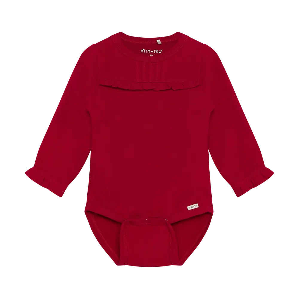 Minymo Langærmet Body Rio Red 74