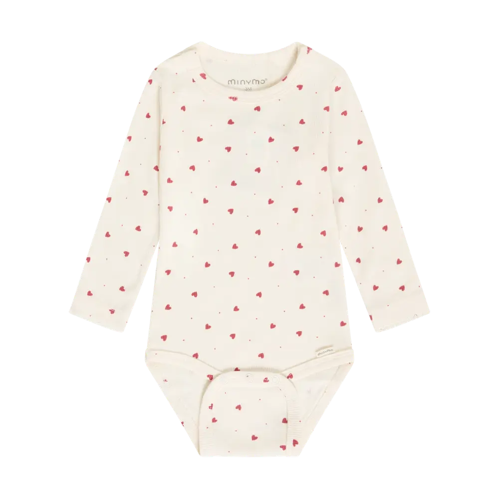 Minymo Langærmet Rib Body Eggnog 86