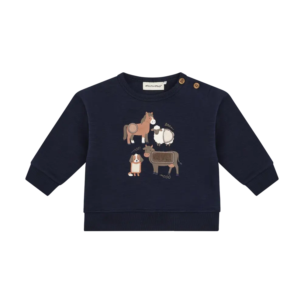 Minymo Sweatshirt Dark Sapphire 80