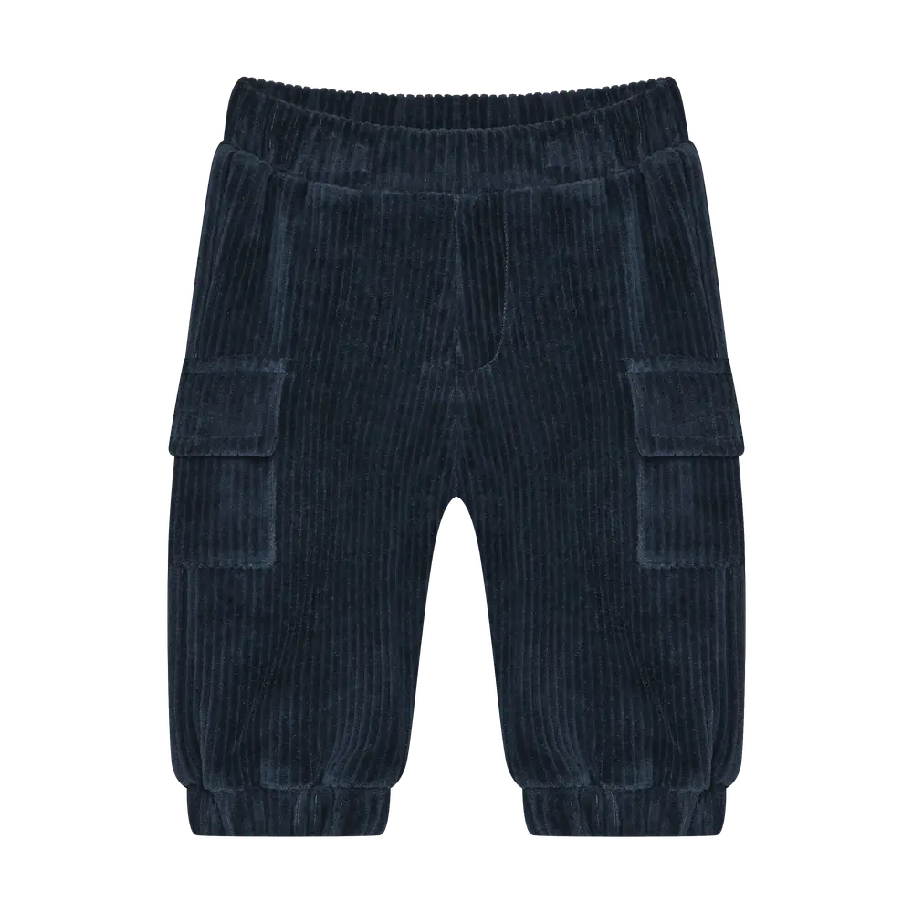 Minymo Velour Bukser Midnight Navy 74