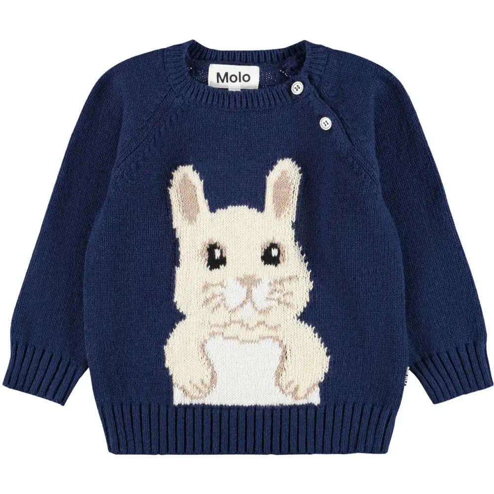 Molo Bless Striktrøje Bunny Infinity 92